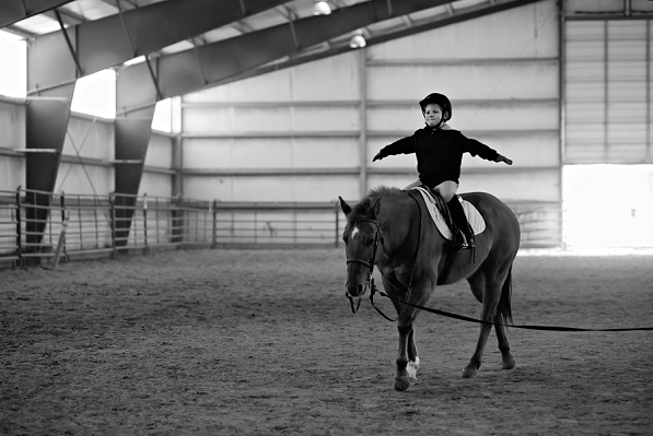 jumper horseback riding lessons on lead line