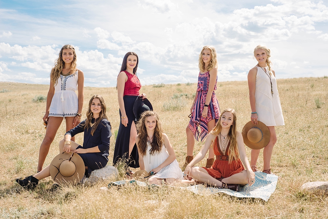 ANP Model Team | Brighton High School | Antelope Island | Sunglasses | Boho Styled Shoot | White dress | Utah Senior Portraits } Salt Lake City Senior Portraits
